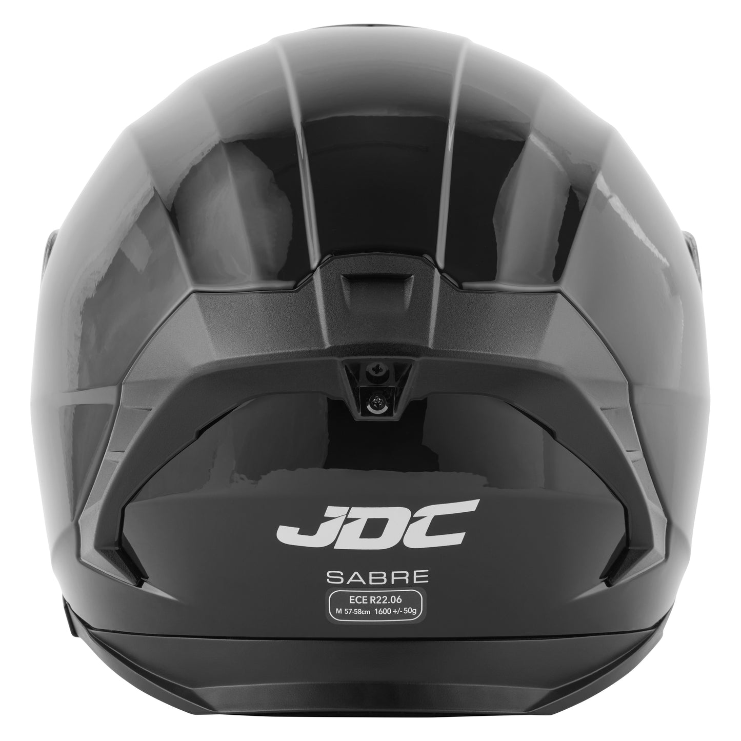 JDC Product's Sabre Motorbike helmet rear view.