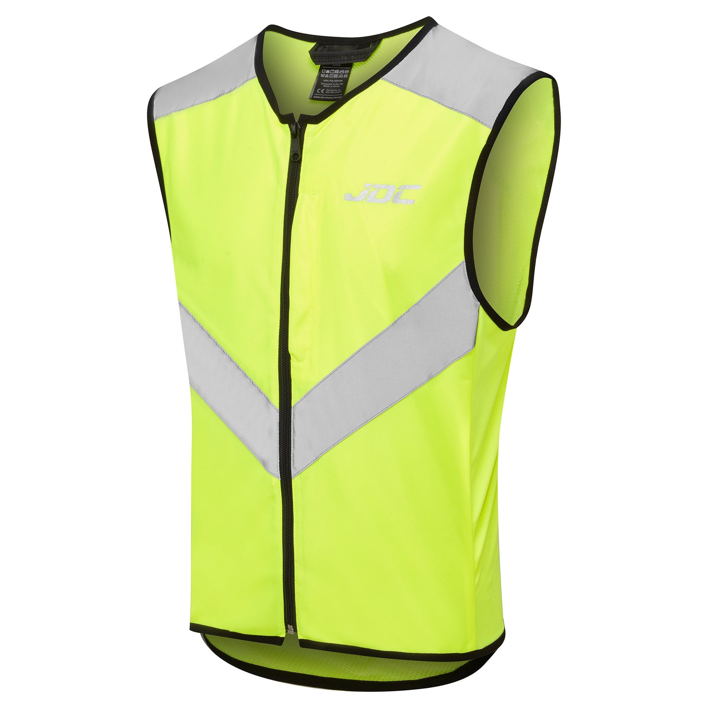 JDC Product's Axis hi vis jacket for bikers, side view