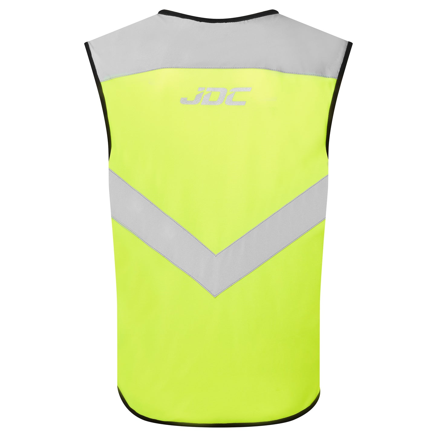 JDC Product's Axis hi vis jacket for bikers, rear view