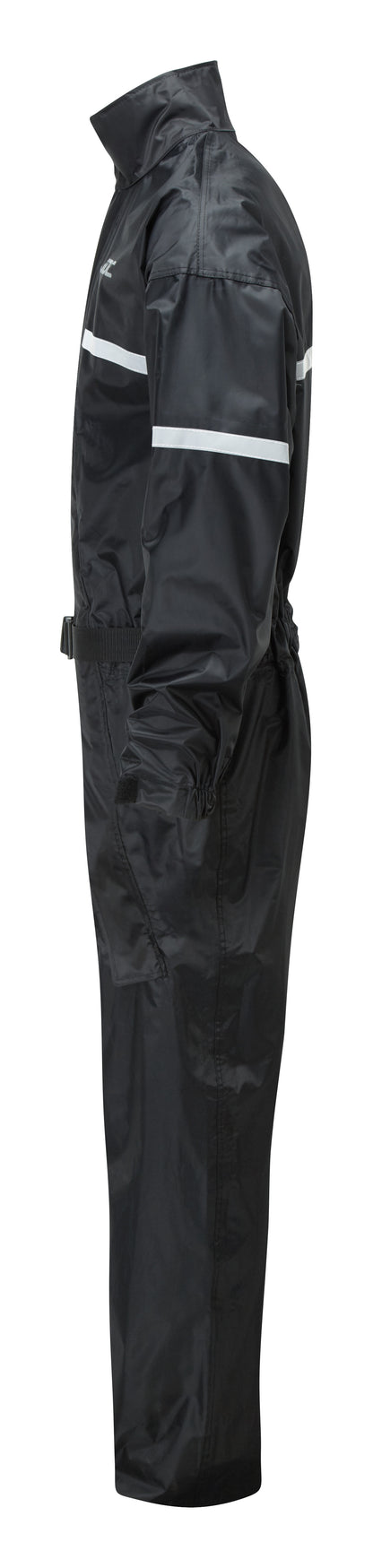 JDC Product's Shield Motorcycle Rain Suit black side view