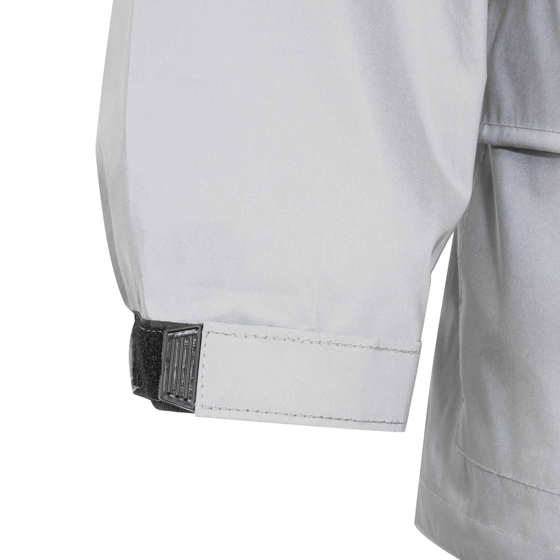 JDC Product's Shield Motorcycle Rain Jacket white view sleeve
