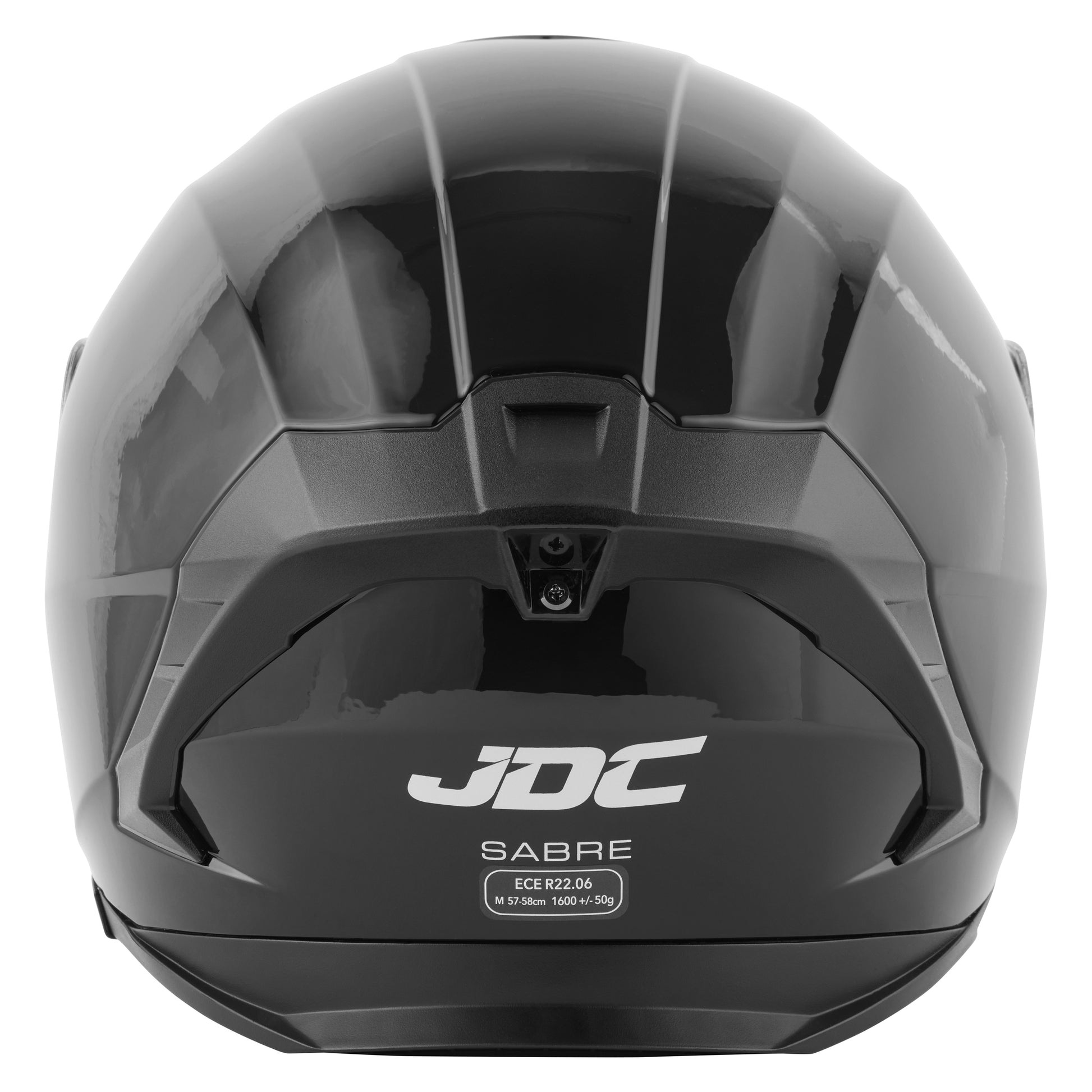 JDC Product's Sabre Motorbike helmet rear view.