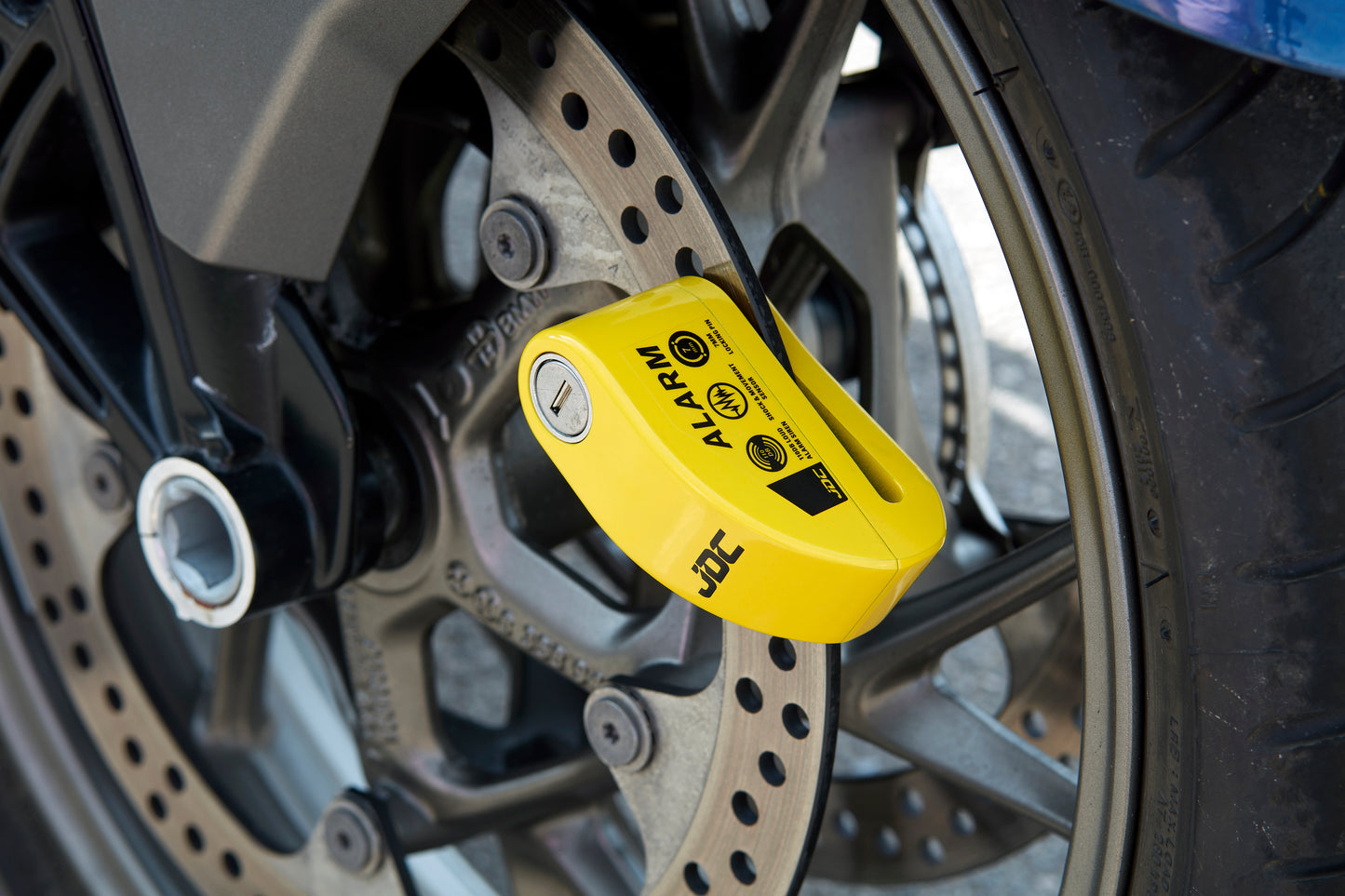 JDC Product's disk lock in action