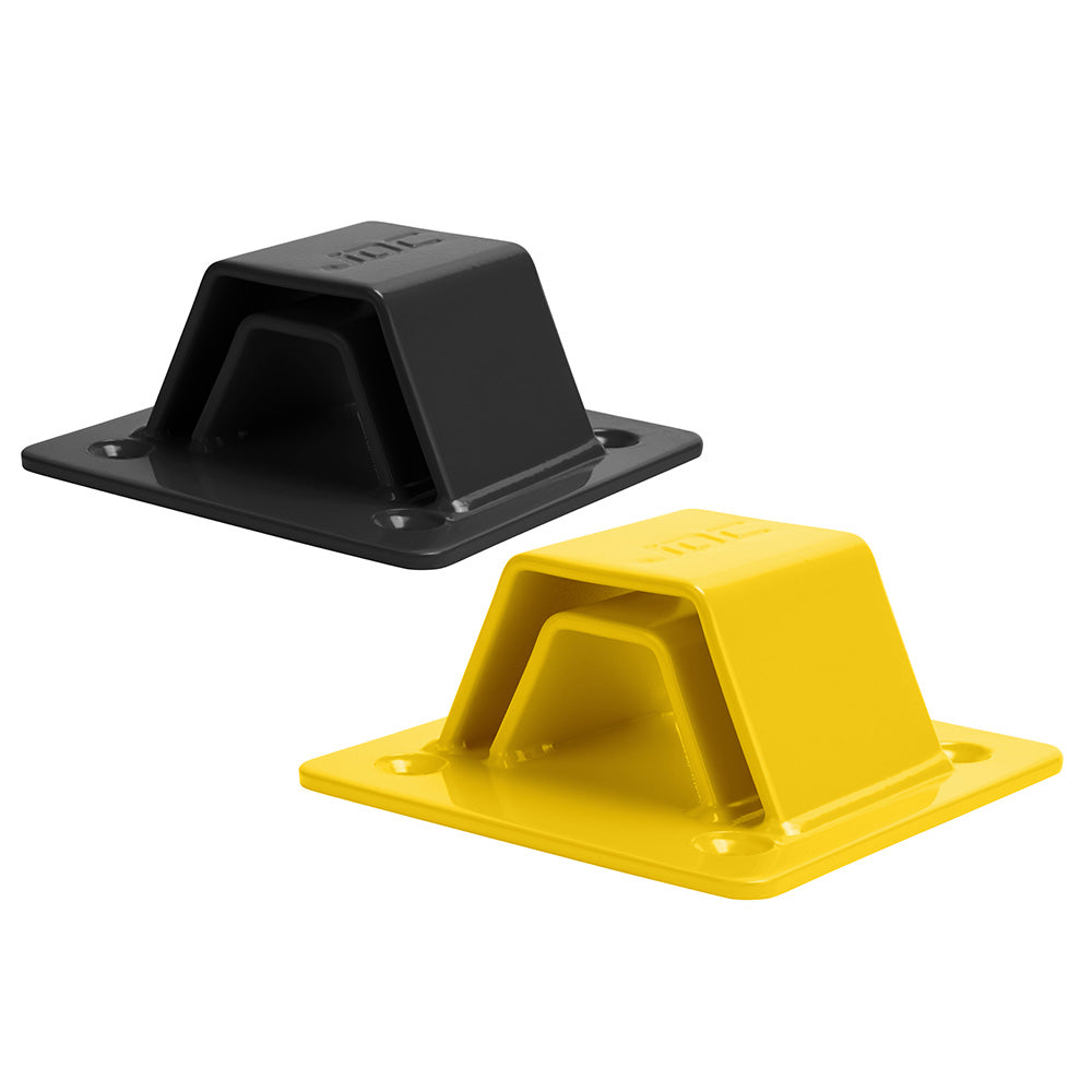 JDC Product's Sphere Pro Ground Anchor for motorbikes. Black & yellow colour