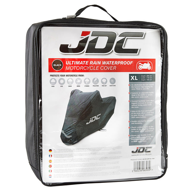 JDC Product's Ultimate Rain Waterproof Cover for motorbikes packaging
