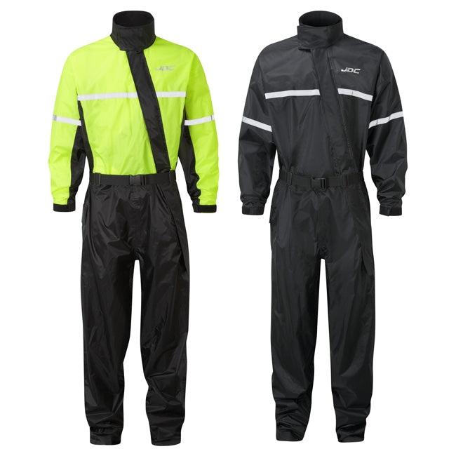 JDC Product's Shield Motorcycle Rain Suit hi vis & black