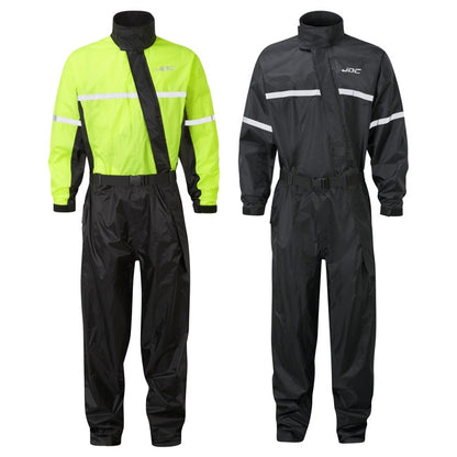 JDC Product's Shield Motorcycle Rain Suit hi vis & black
