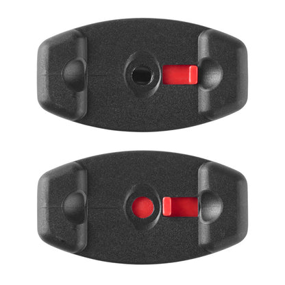 JDC Product's padlock for motorbike chain shown locked and unlocked