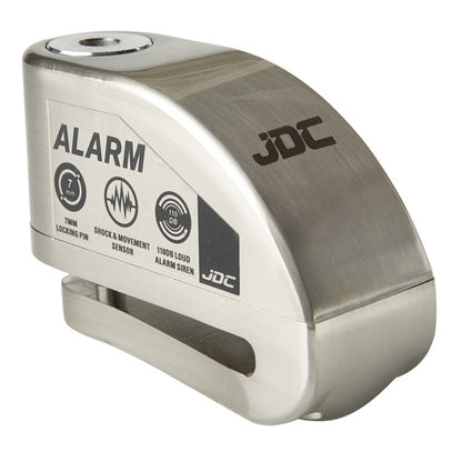 JDC Product's disk lock and alarm in silver